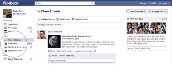 Így lehetnek kiemelt helyen kedvenc Facebook oldalaid és ismerőseid