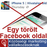 A hamis iPhone 5 oldal esete: a Facebook töröl ha szabálytalankodsz
