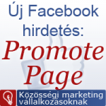 Promote page like facebook hirdetés