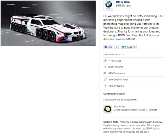 BMW: megvalósítjuk a rajongók álmait