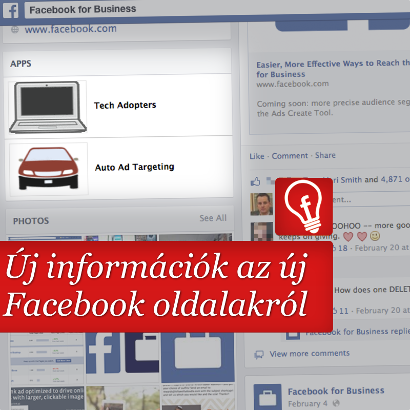 Újabb információk az új Facebook oldalakról