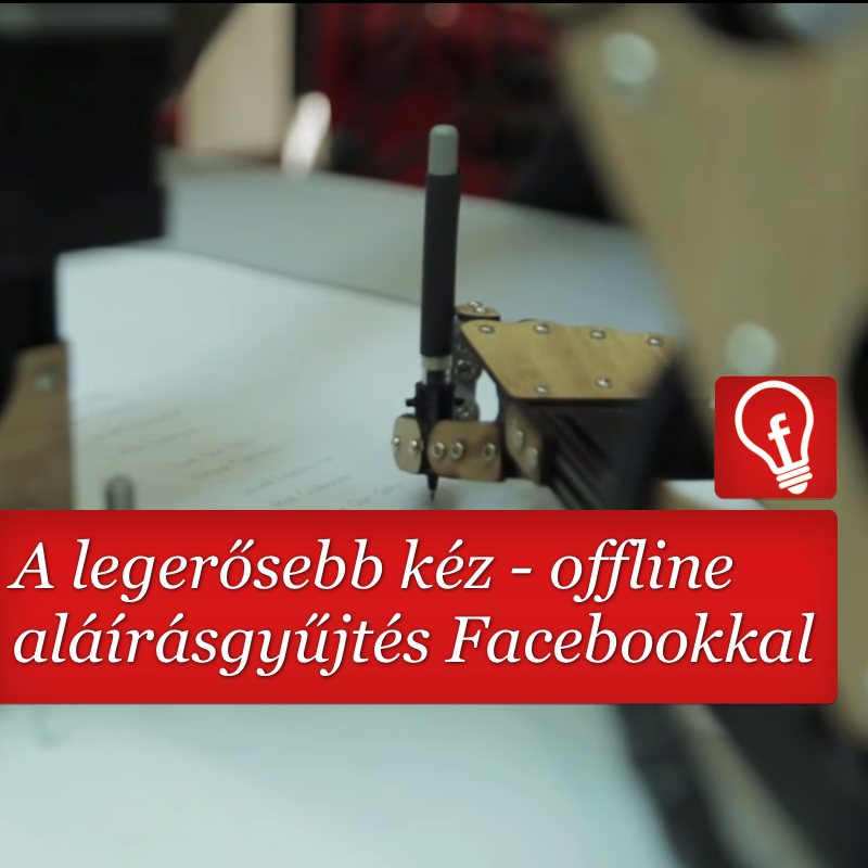 A legerősebb kéz – offline aláírás gyűjtés a Facebookon