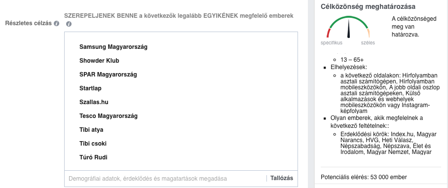 A magyar tematikájú oldalak rajongói alapján máshogy alakulnak a számok.